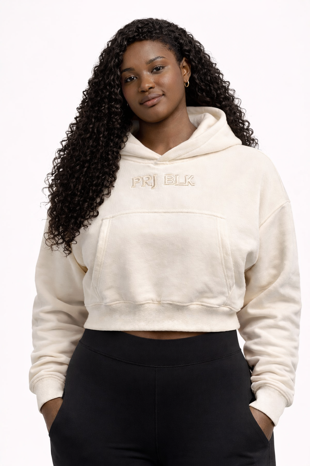 Chalk-Line Cream Crop // 01